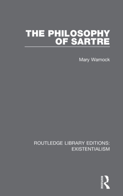 Book cover of: Philosophy of Sartre. By: Mary Warnock