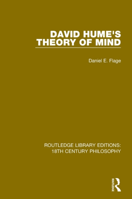 Book cover of: David Hume's Theory of Mind. By: Daniel E. Flage