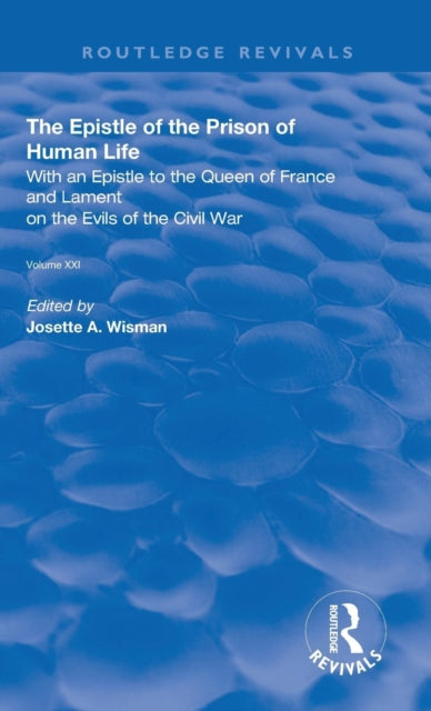 Book cover of: Epistle of the Prison of Human Life. By: Wisman Josette