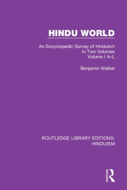 Book cover of: Hindu World. By: Walker, Benjamin