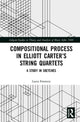 Book cover of: Compositional Process in Elliott Carter’s String Quartets. By: Laura Emmery