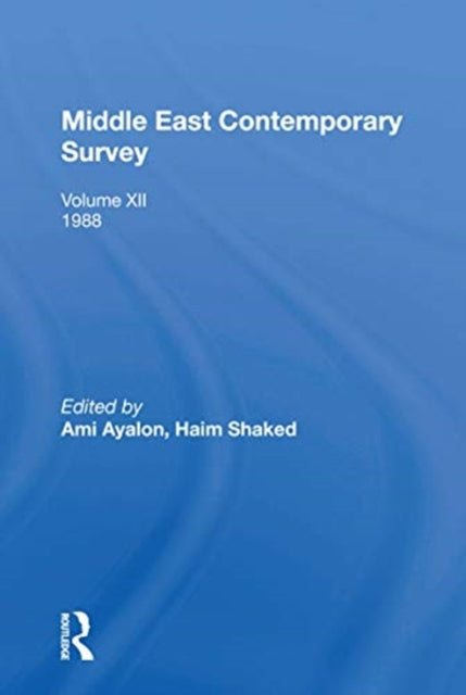 Book cover of: Middle East Contemporary Survey, Volume Xii, 1988. By: Ami Ayalon