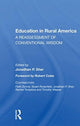 Book cover of: Education In Rural America. By: Jonathan P. Sher
