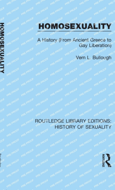 Book cover of: Homosexuality. By: Vern L. Bullough