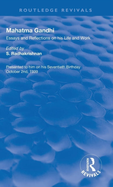 Book cover of: Mahatma Gandhi. By: Radhakrishnan, S.