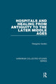 Book cover of: Hospitals and Healing from Antiquity to the Later Middle Ages. By: Peregrine Horden