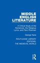 Book cover of: Middle English Literature. By: George Kane