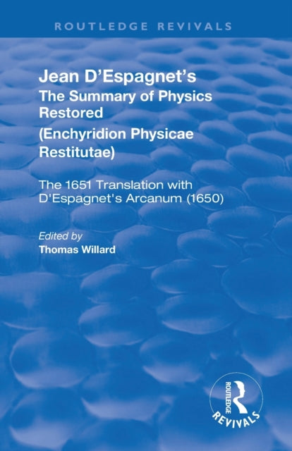 Book cover of: Jean D'Espagnet's The Summary of Physics Restored. By: Jean D'Espagnet