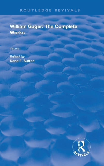 Book cover of: William Gager. By: William Gager