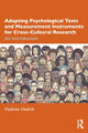 Book cover of: Adapting Psychological Tests and Measurement Instruments for Cross-Cultural Research. By: Vladimir Hedrih