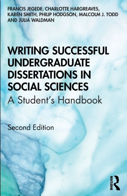 Book cover of: Writing Successful Undergraduate Dissertations in Social Sciences. By: Francis Jegede