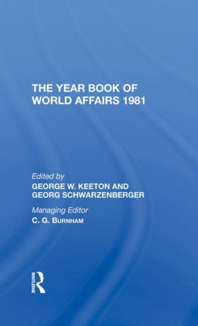Book cover of: Year Book Of World Affairs, 1981. By: George W. Keeton