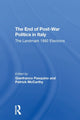 Book cover of: End Of Postwar Politics In Italy. By: Gianfranco Pasquino