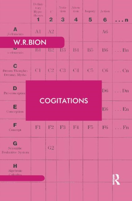 Book cover of: Cogitations. By: Wilfred R. Bion