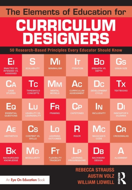 Book cover of: Elements of Education for Curriculum Designers. By: Rebecca Strauss