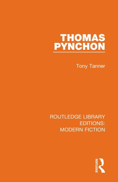 Book cover of: Thomas Pynchon. By: Tony Tanner
