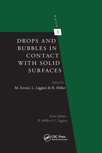 Book cover of: Drops and Bubbles in Contact with Solid Surfaces. By: Michele Ferrari