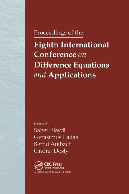 Book cover of: Proceedings of the Eighth International Conference on Difference Equations and Applications. By: Saber N. Elaydi
