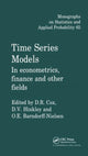 Book cover of: Time Series Models. By: David R. Cox