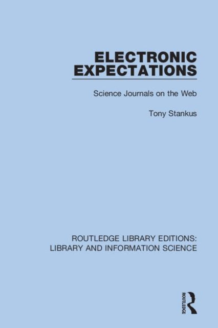 Book cover of: Electronic Expectations. By: Tony Stankus