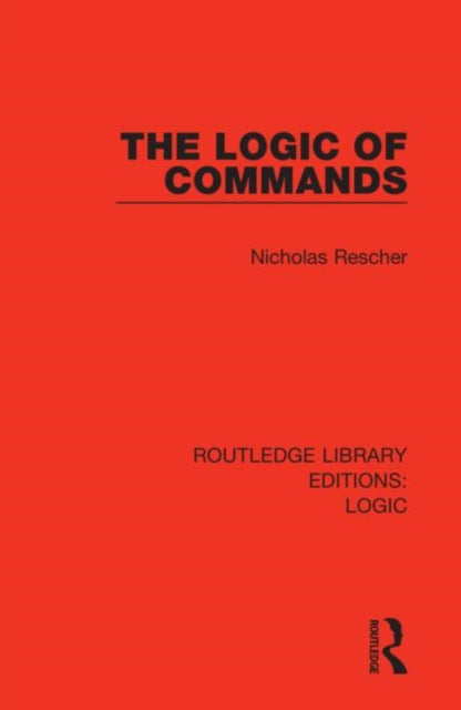 Book cover of: Logic of Commands. By: Nicholas Rescher