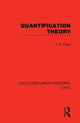 Book cover of: Quantification Theory. By: J. A. Faris