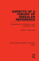 Book cover of: Aspects of a Theory of Singular Reference. By: William J. Greenberg