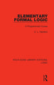 Book cover of: Elementary Formal Logic. By: C. L. Hamblin