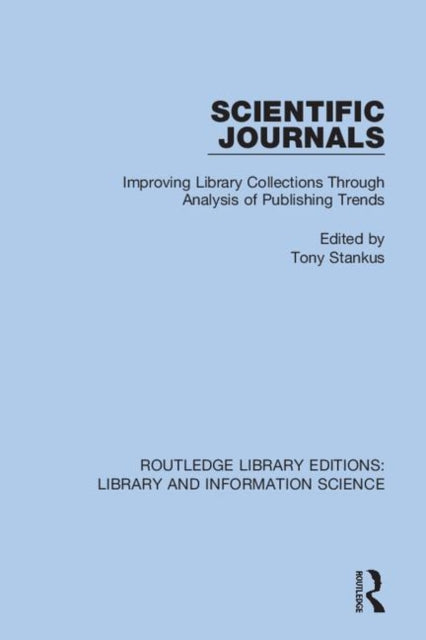 Book cover of: Scientific Journals. By: Tony Stankus