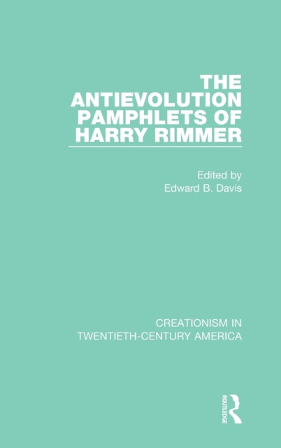 Book cover of: Antievolution Pamphlets of Harry Rimmer. By: Harry Rimmer