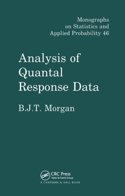 Book cover of: Analysis of Quantal Response Data