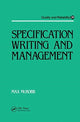 Book cover of: Specification Writing and Management. By: Max McRobb