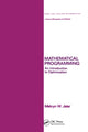 Book cover of: Mathematical Programming. By: Melvyn W. Jeter