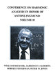 Book cover of: Conference Harmonic Analysis, Volume II. By: Antoni Zygmund