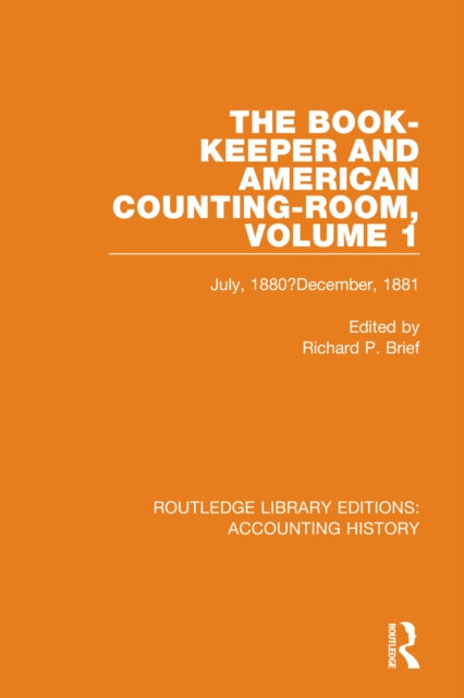 Book cover of: Book-Keeper and American Counting-Room Volume 1. By: Richard P. Brief