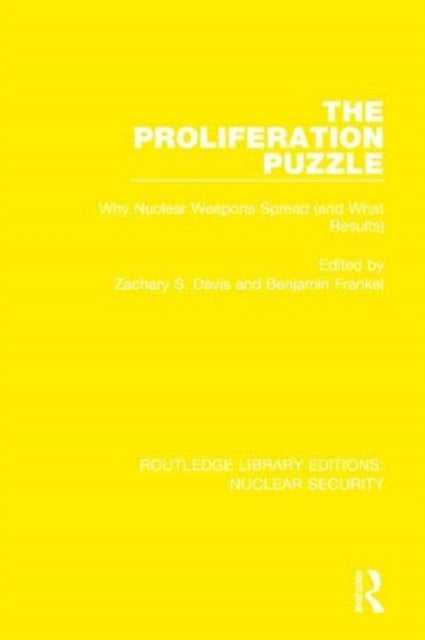 Book cover of: Proliferation Puzzle. By: Zachary S. Davis