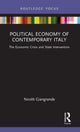 Book cover of: Political Economy of Contemporary Italy. By: Nicolò Giangrande