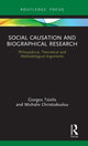 Book cover of: Social Causation and Biographical Research. By: Giorgos Tsiolis