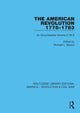 Book cover of: American Revolution 1775–1783. By: Richard L. Blanco