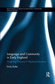 Book cover of: Language and Community in Early England. By: Emily Butler