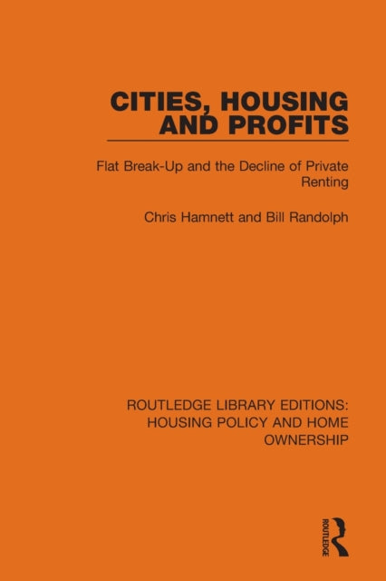 Book cover of: Cities, Housing and Profits. By: Chris Hamnett