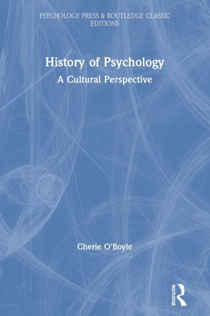 Book cover of: History of Psychology. By: Cherie Goodenow O'Boyle