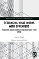 Book cover of: Rethinking What Works with Offenders. By: Stephen Farrall