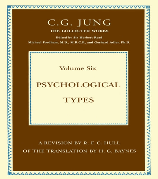 Book cover of: Psychological Types. By: Carl Gustav Jung