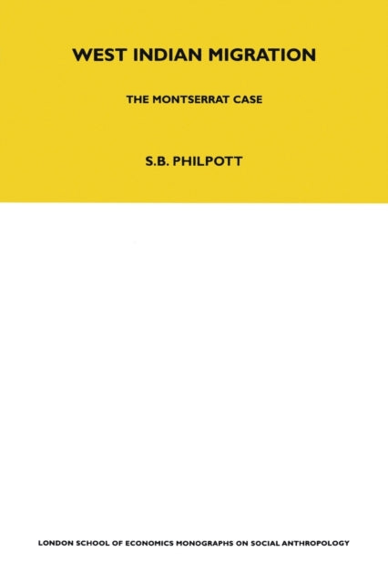 Book cover of: West Indian Migration. By: Stuart B. Philpott