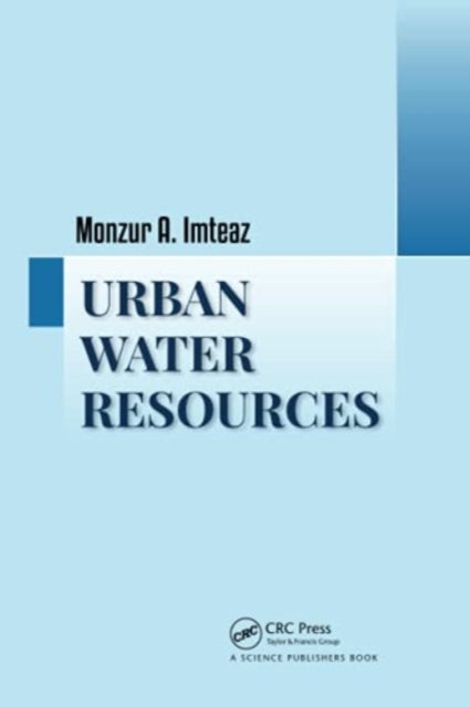 Book cover of: Urban Water Resources. By: Monzur A. Imteaz