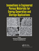 Book cover of: Innovations in Engineered Porous Materials for Energy Generation and Storage Applications. By: Ranjusha Rajagopalan