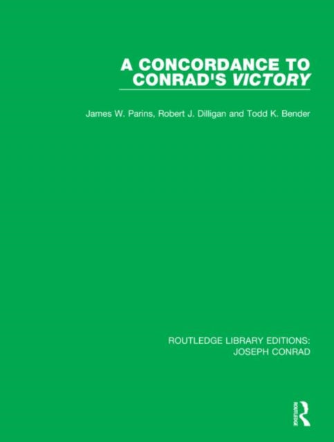 Book cover of: Concordance to Conrad's Victory. By: James W. Parins
