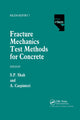 Book cover of: Fracture Mechanics Test Methods For Concrete. By: S. P. Shah