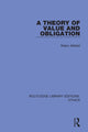 Book cover of: Theory of Value and Obligation. By: Robin Attfield